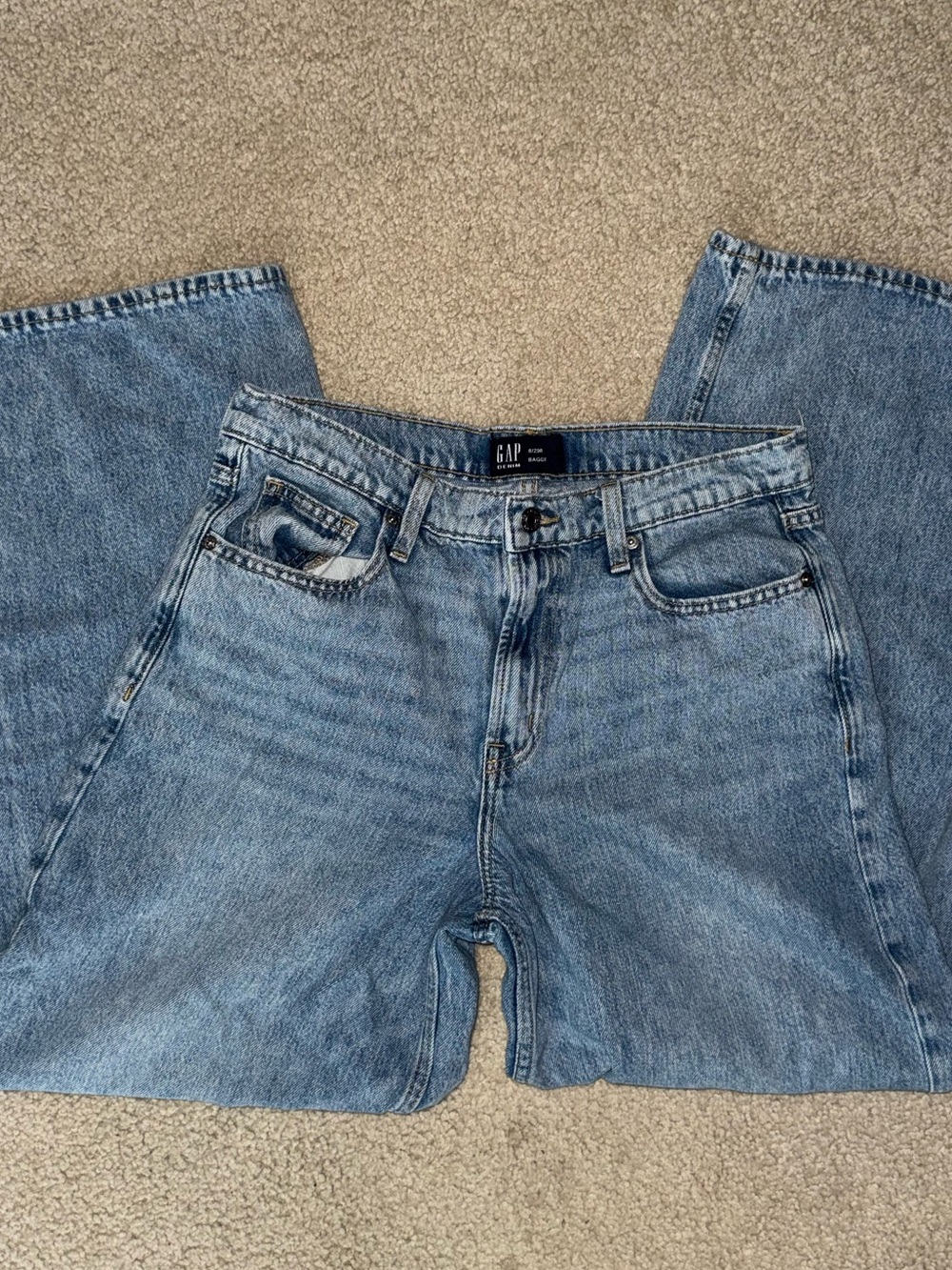 GAP Denim Baggy Jeans - Light Wash - Size 8/29R